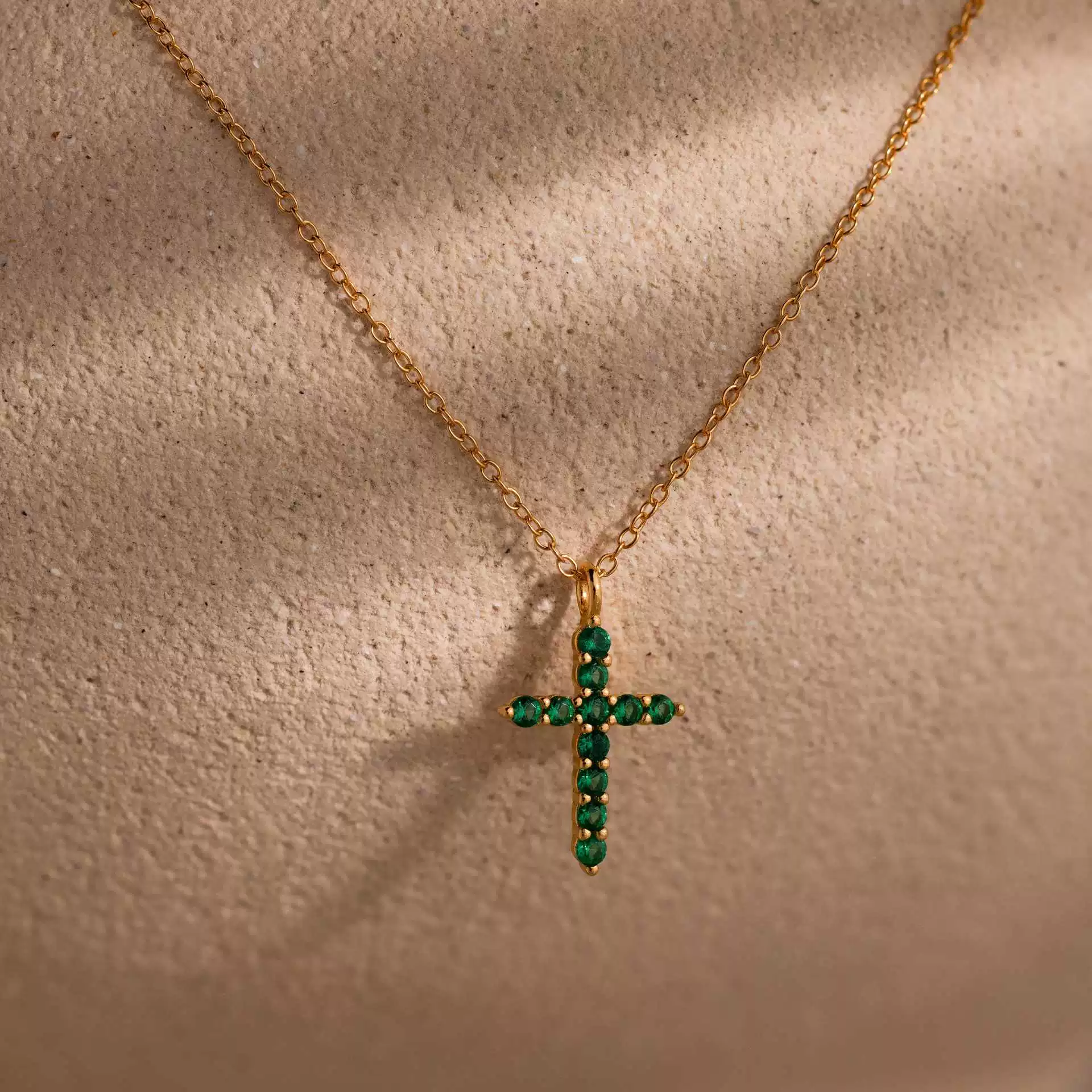 Wholesale Unisex Simple Heart Shape Cross Water Drop Pendant Paper Clip Necklace With String Of Pearls Chain Copper Electroplated Gold Color Retention - Image 13