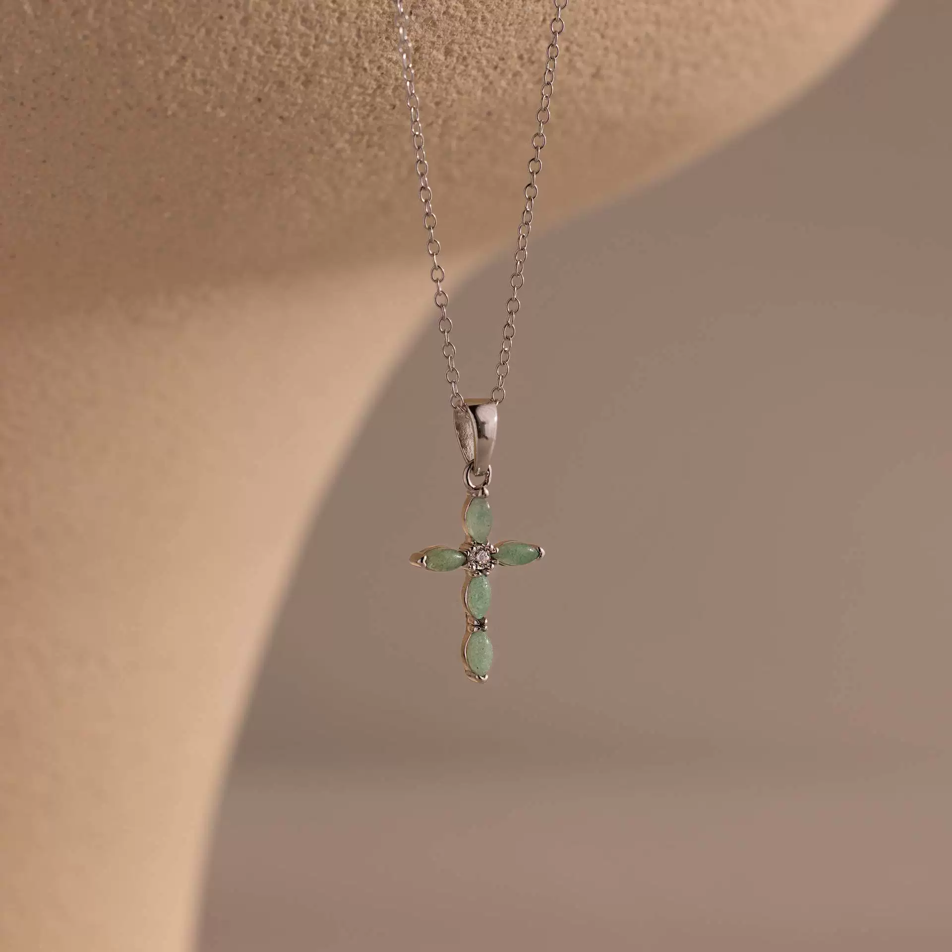 Wholesale Unisex Simple Heart Shape Cross Water Drop Pendant Paper Clip Necklace With String Of Pearls Chain Copper Electroplated Gold Color Retention - Image 8