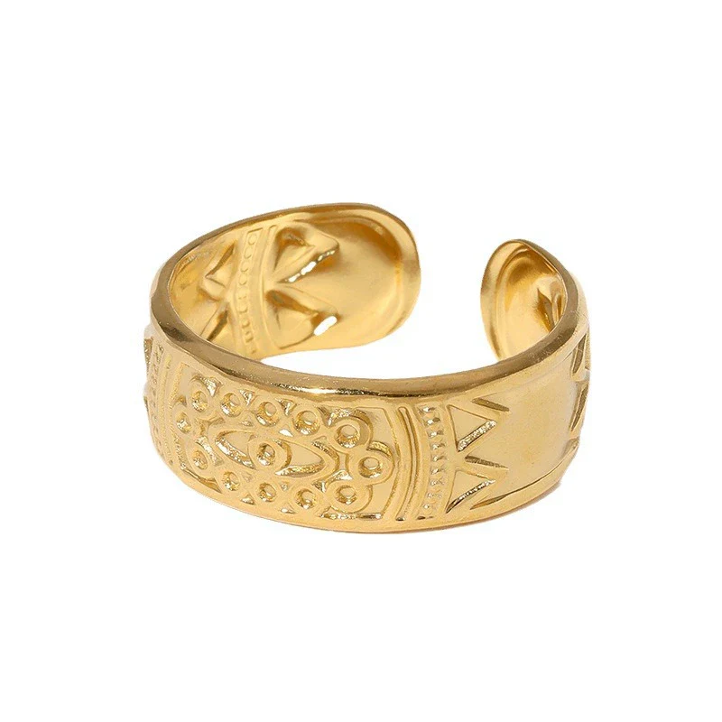 Wholesale Unisex Stainless Steel Electroplated Devil's Eye Open Ring Hand Jewelry - Image 5