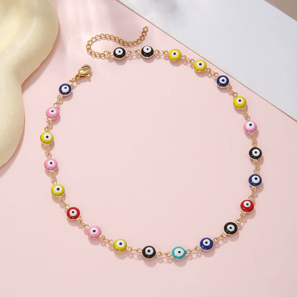 Wholesale Unisex Stainless Steel Geometric Evil Eye Handmade Bracelet - Image 6