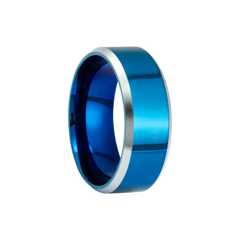 Wholesale Unisex Stainless Steel Geometric Ring With Electroplating - Image 6
