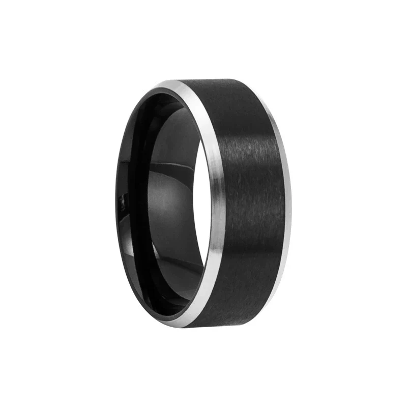 Wholesale Unisex Stainless Steel Geometric Ring With Electroplating - Image 7