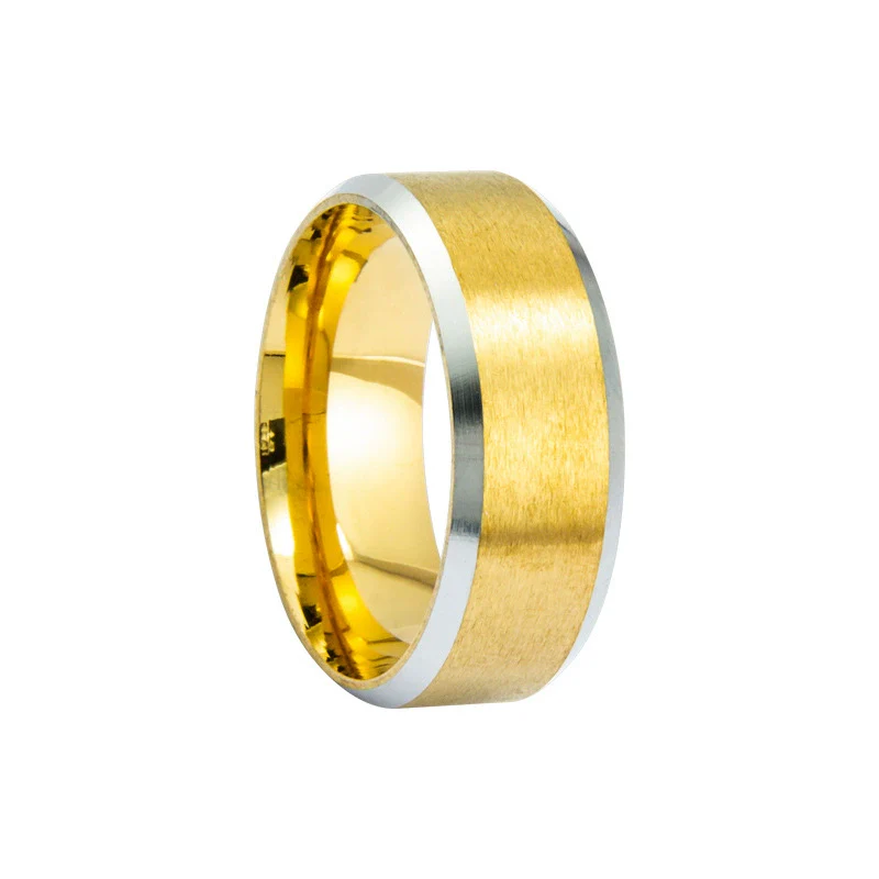 Wholesale Unisex Stainless Steel Geometric Ring With Electroplating - Image 8