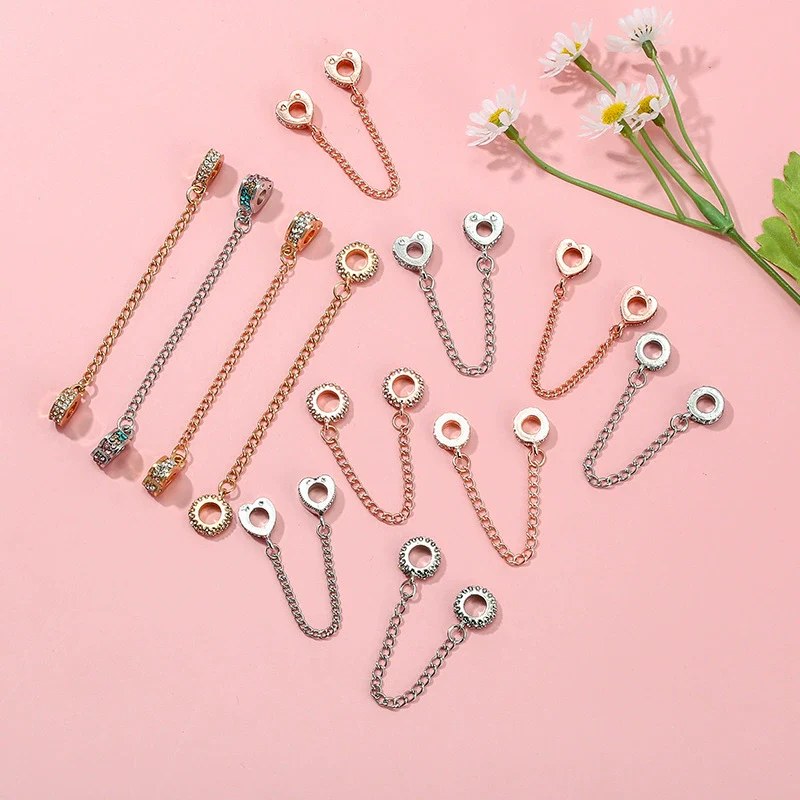 Wholesale Vintage Safety Chain Charm Bracelet Jewelry Diy Accessories Made Of Metal With Totem Pattern And Electroplating Treatment - Image 3