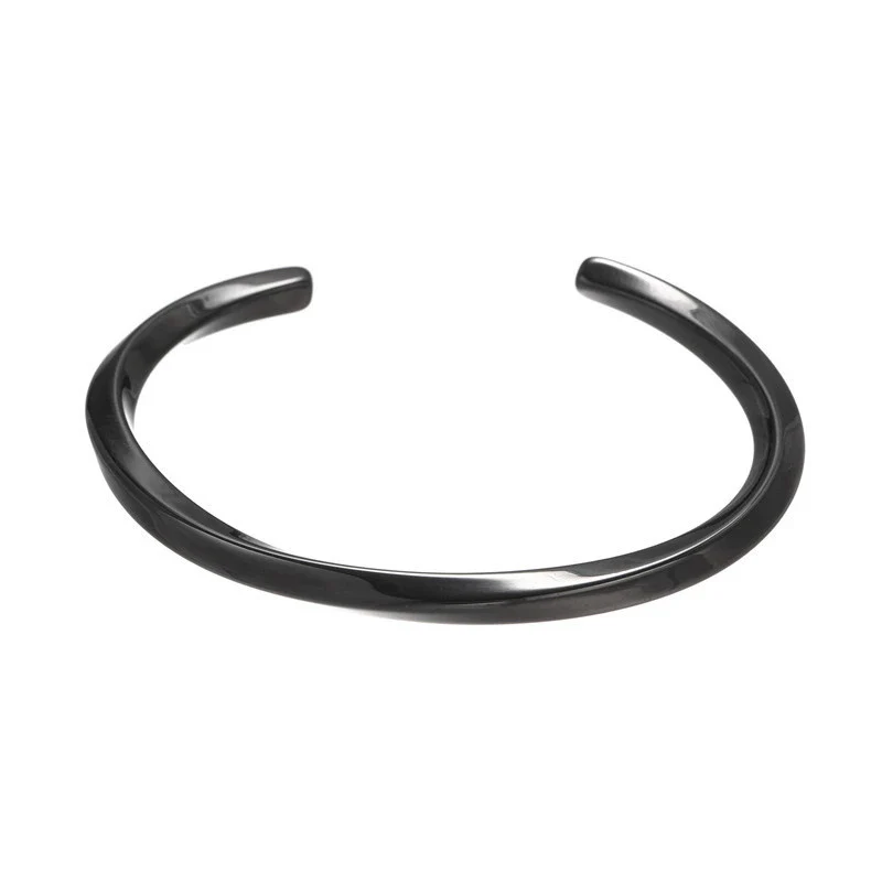 Wholesale Watch Accessories Stainless Steel Geometric Cshaped Open Bracelet For Couples - Image 5