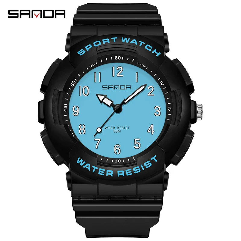 Wholesale Watch Tpu Strap Abs Case Acrylic Mirror Small Fresh Style Digital Sports Waterproof For Teenagers And Students - Image 13