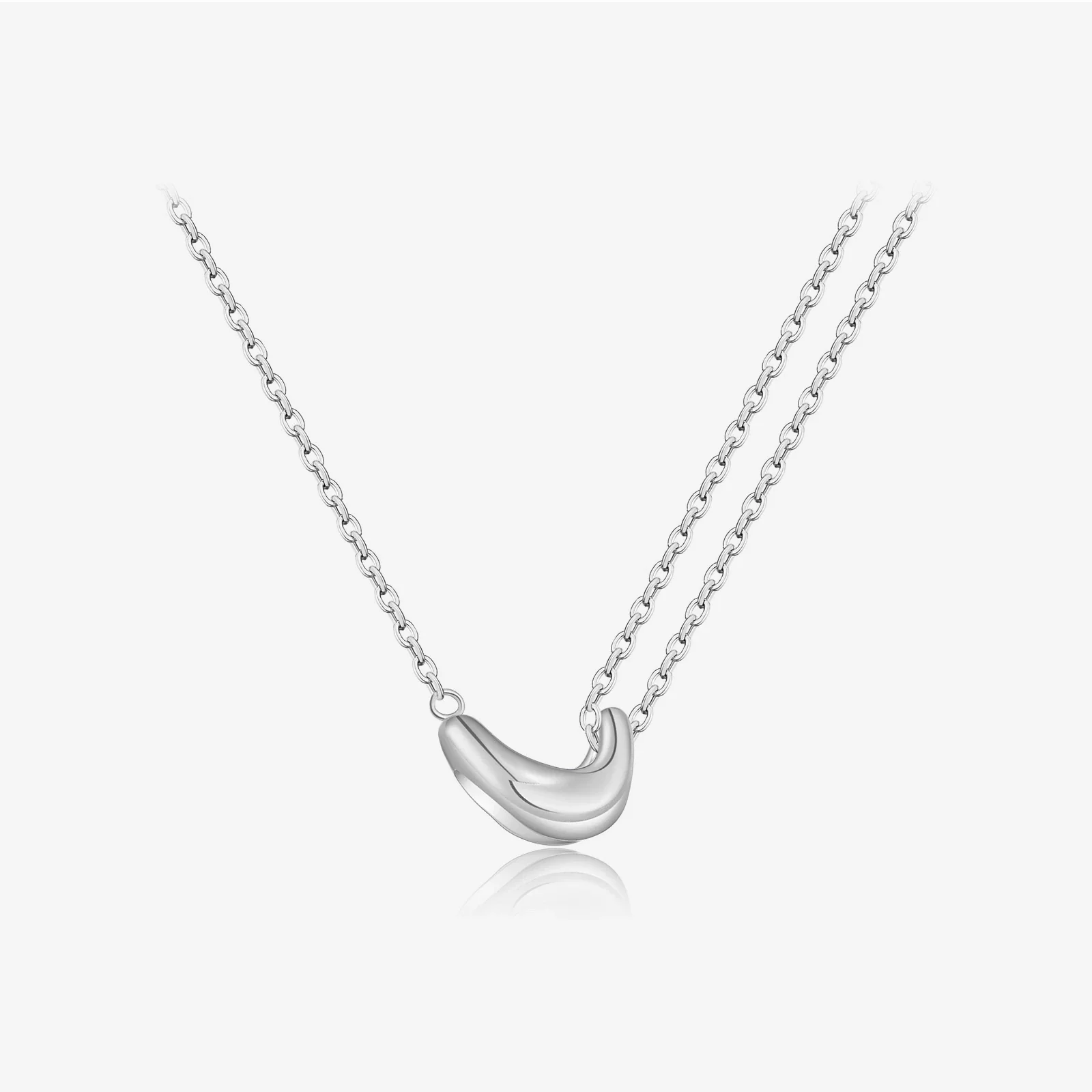 Wholesale Women's 925 Sterling Silver Acacia Bean Geometric Fashion Necklace With Electroplating - Image 6