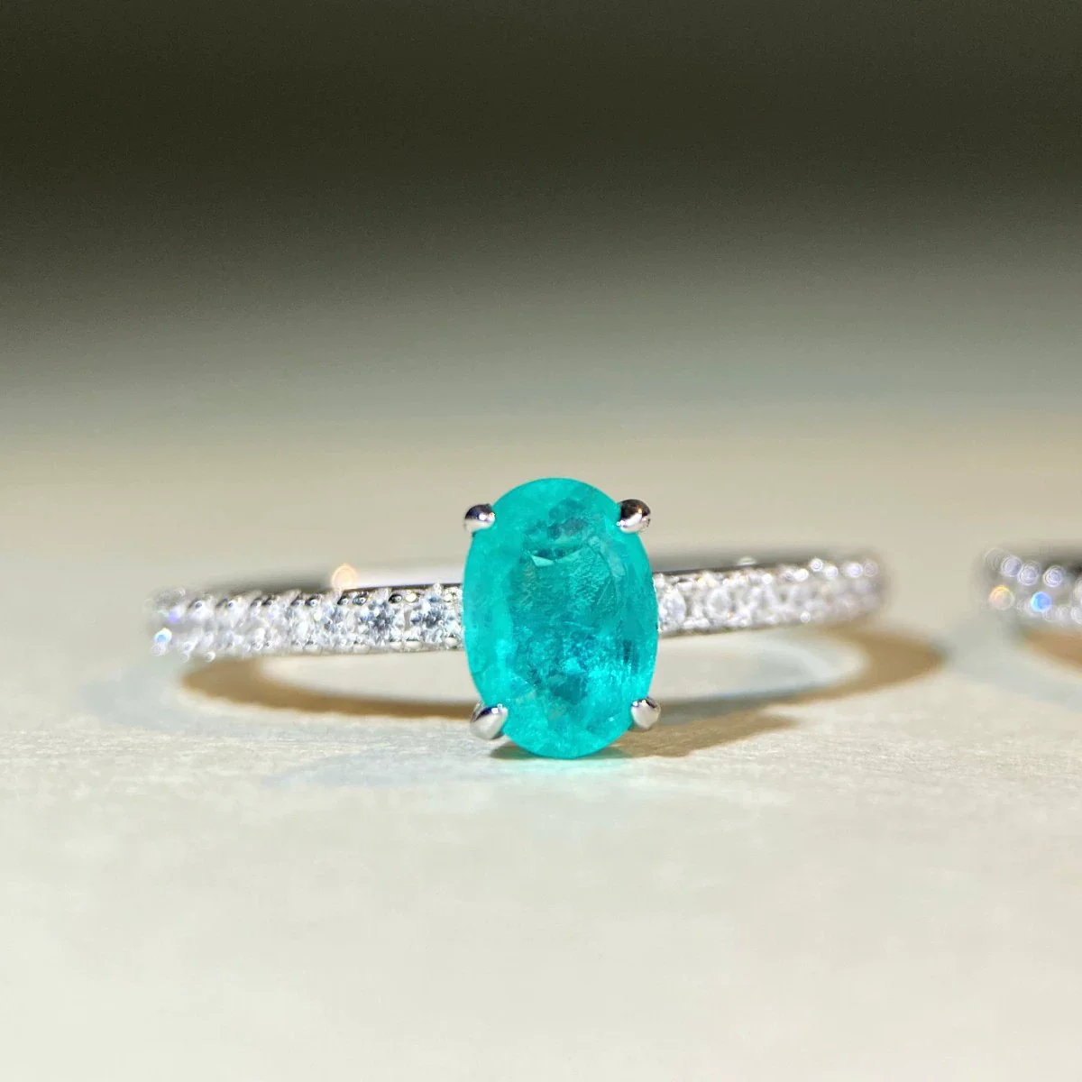 Wholesale Women's 925 Sterling Silver Geometric Pigeon Egg Ring With Pink Diamond Electroplated - Image 10