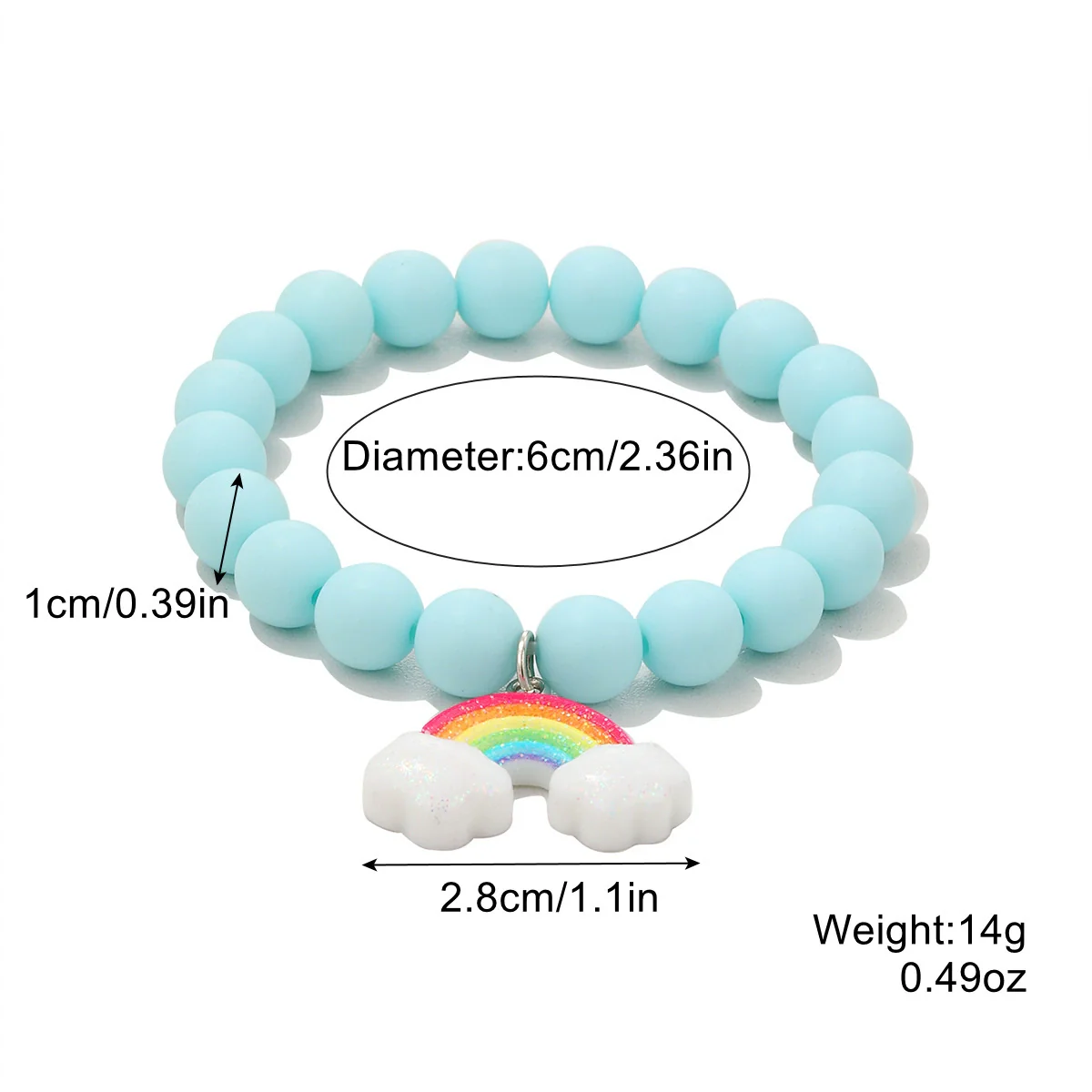 Wholesale Women's Acrylic Heartshaped Beaded Bracelet With Geometric And Floral Patterns And Polishing Treatment - Image 9