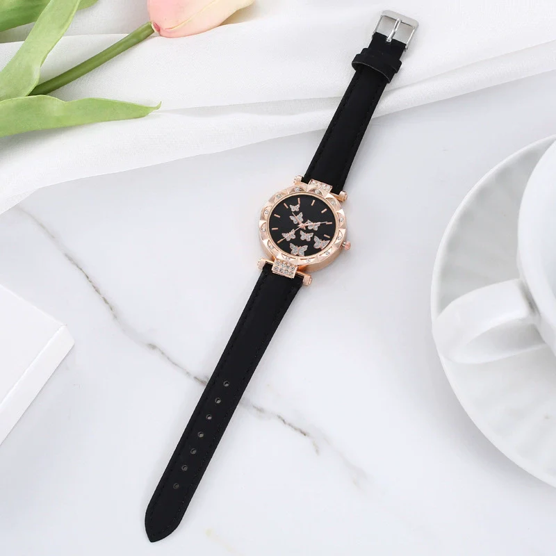 Wholesale Women's Alloy Case Imitation Leather Strap Round Dial Leisure Watch - Image 3