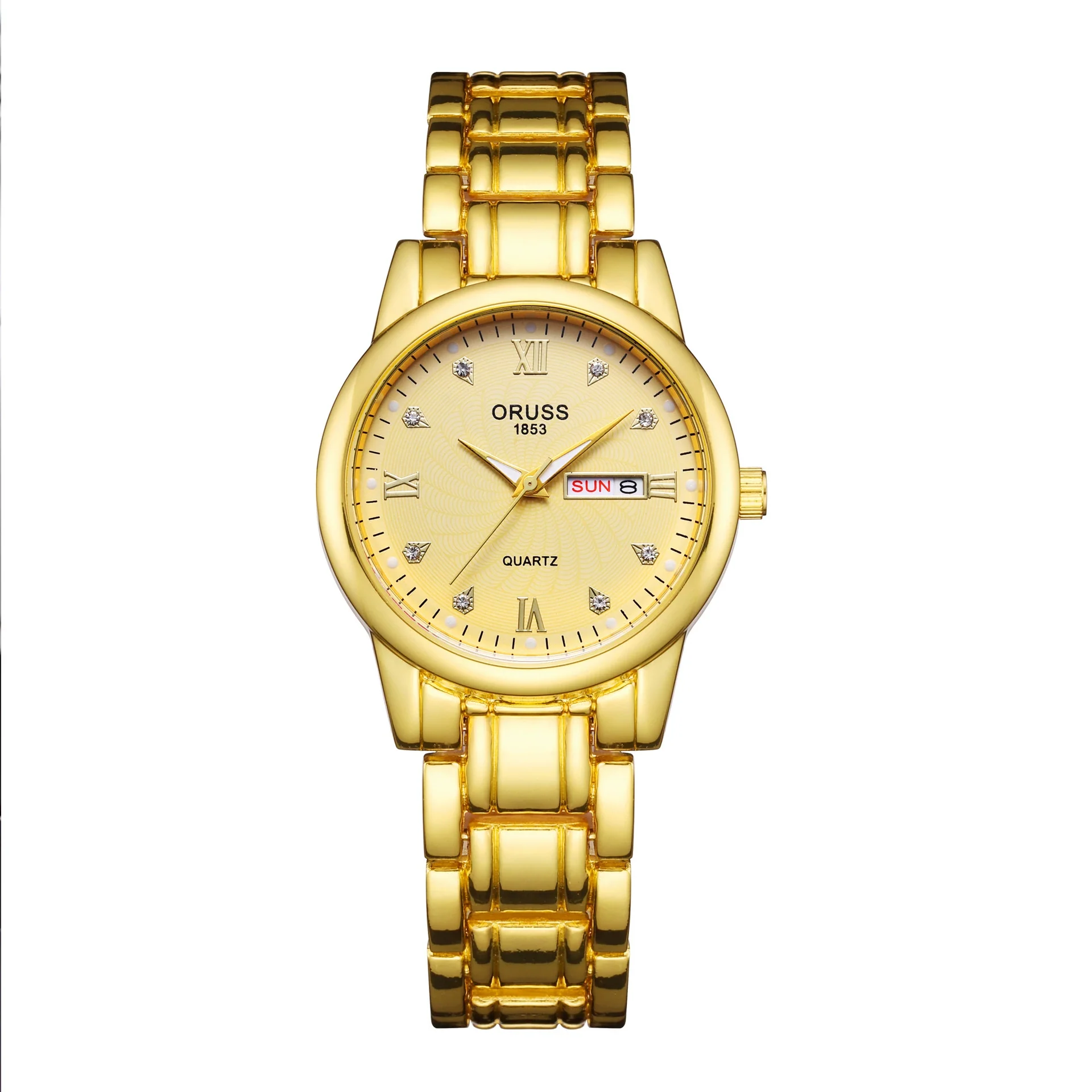 Wholesale Women's Alloy Case Mineral Reinforced Glass Mirror Business Style Digital Watches - Image 3