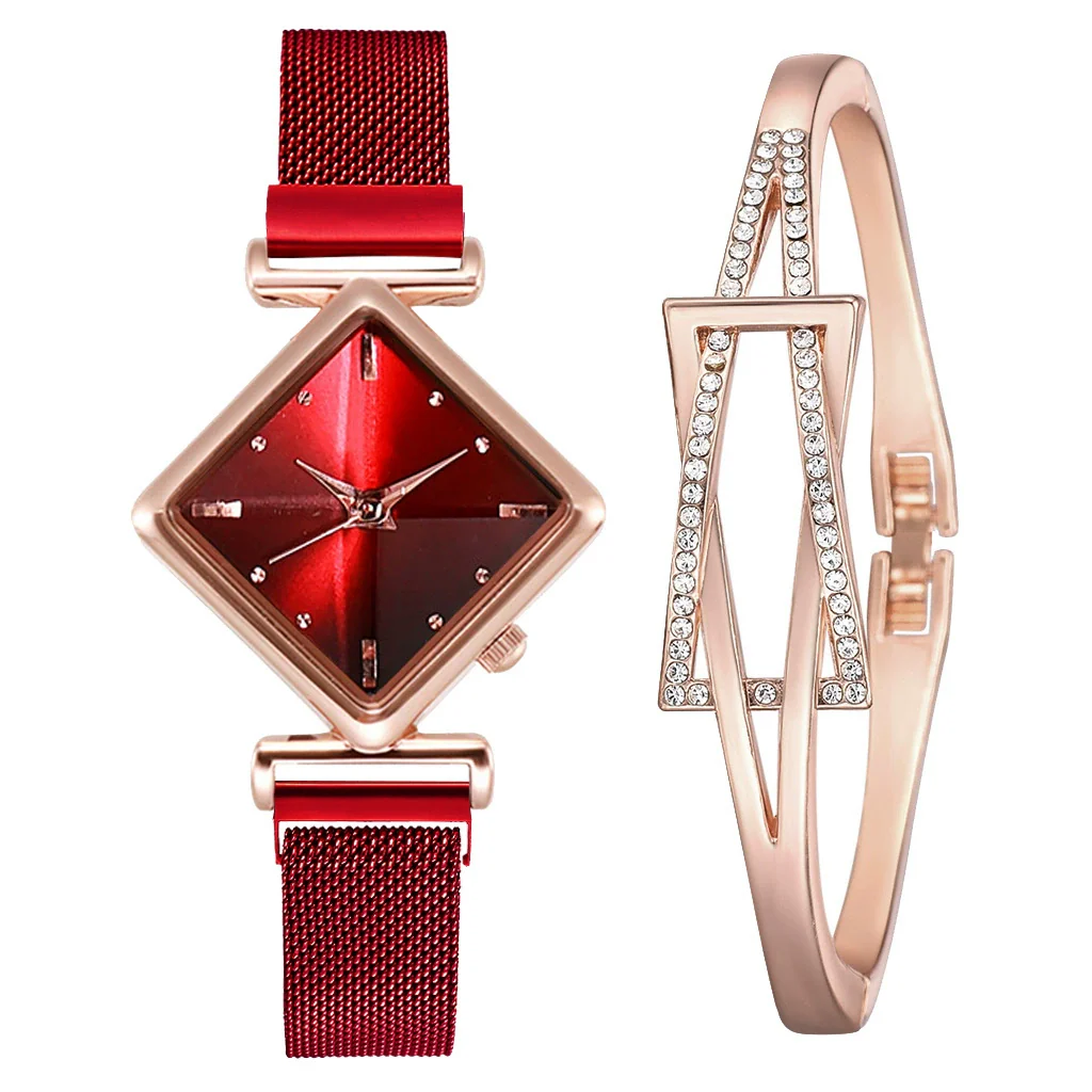 Wholesale Women's Alloy Fashion Watch Set With Round Dial And Textile Strap - Image 5