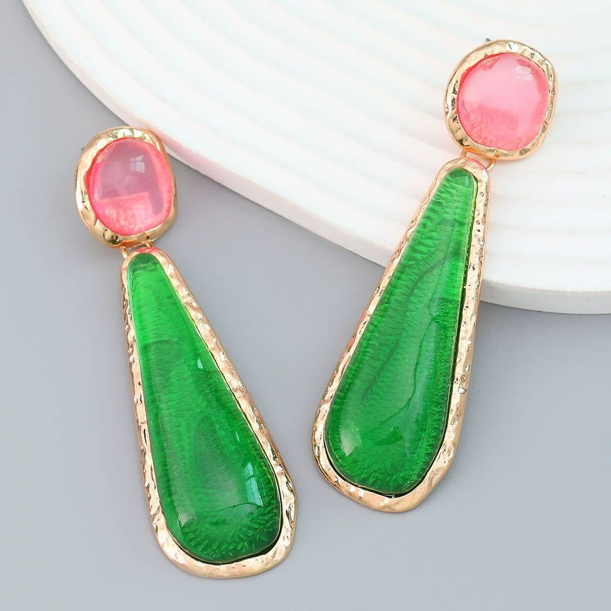 Wholesale Women's Alloy Geometric Electroplated Earrings