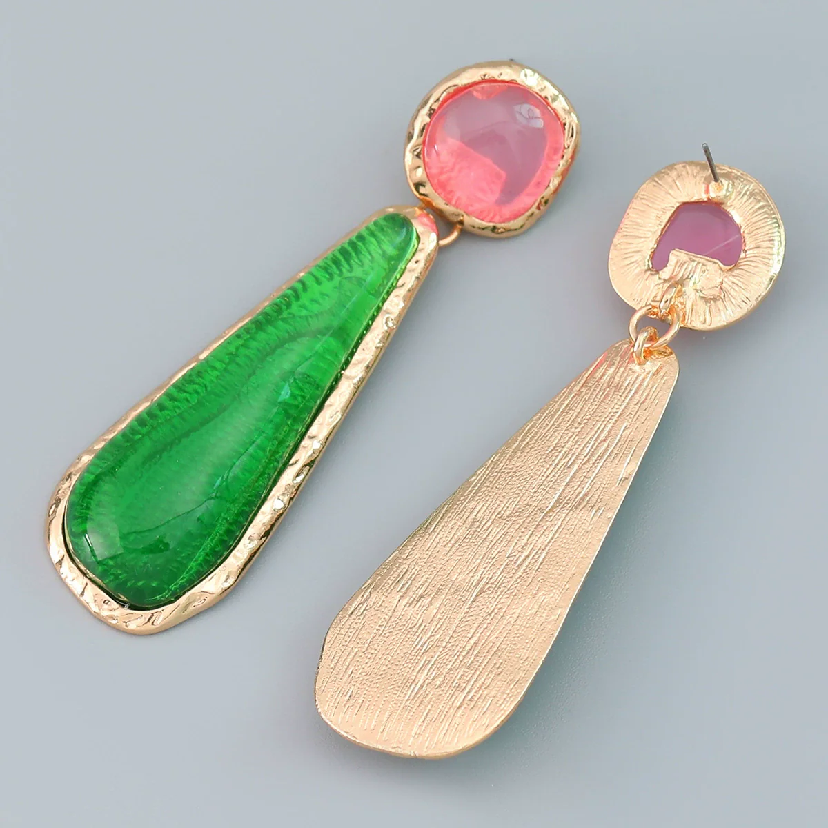 Wholesale Women's Alloy Geometric Electroplated Earrings - Image 4
