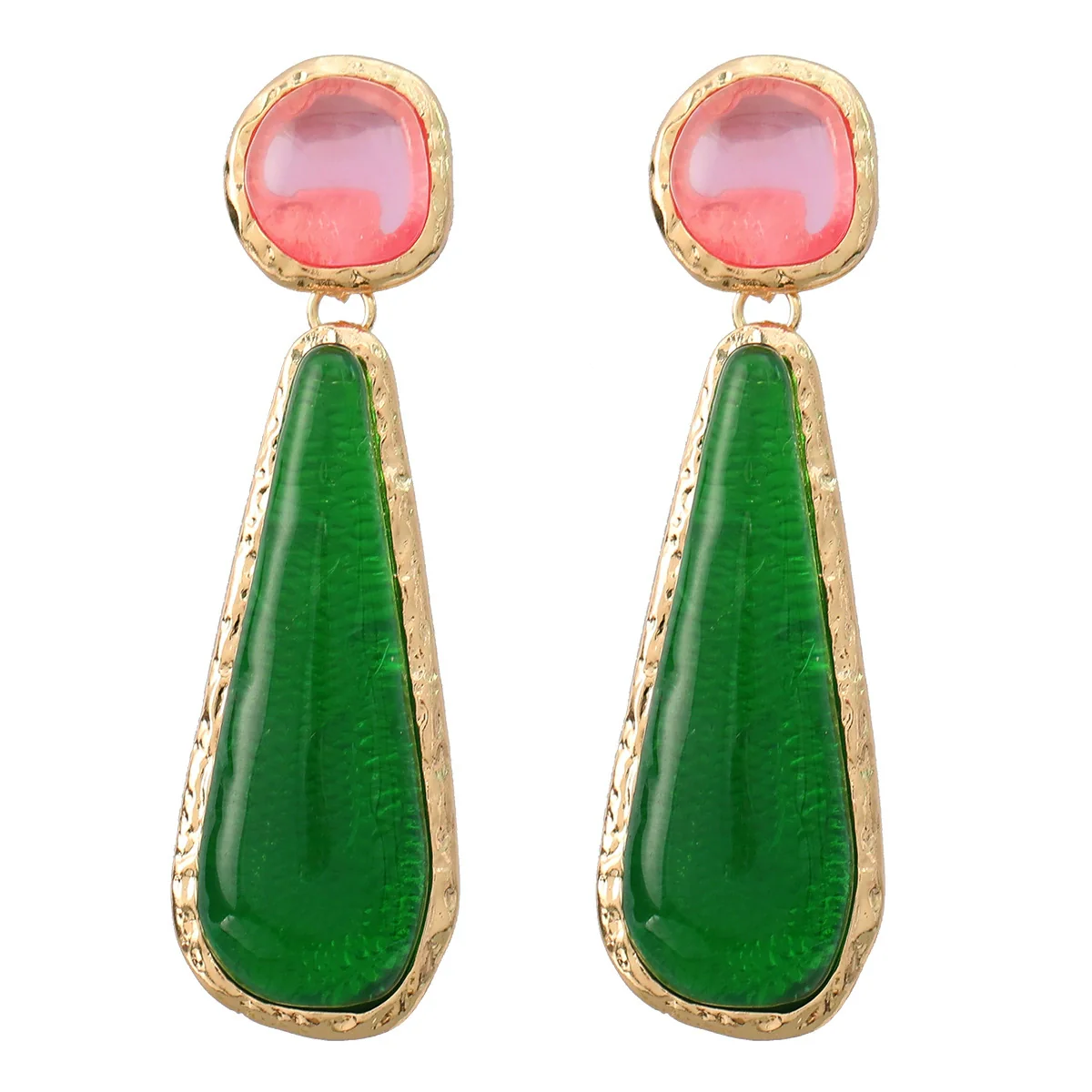 Wholesale Women's Alloy Geometric Electroplated Earrings - Image 5