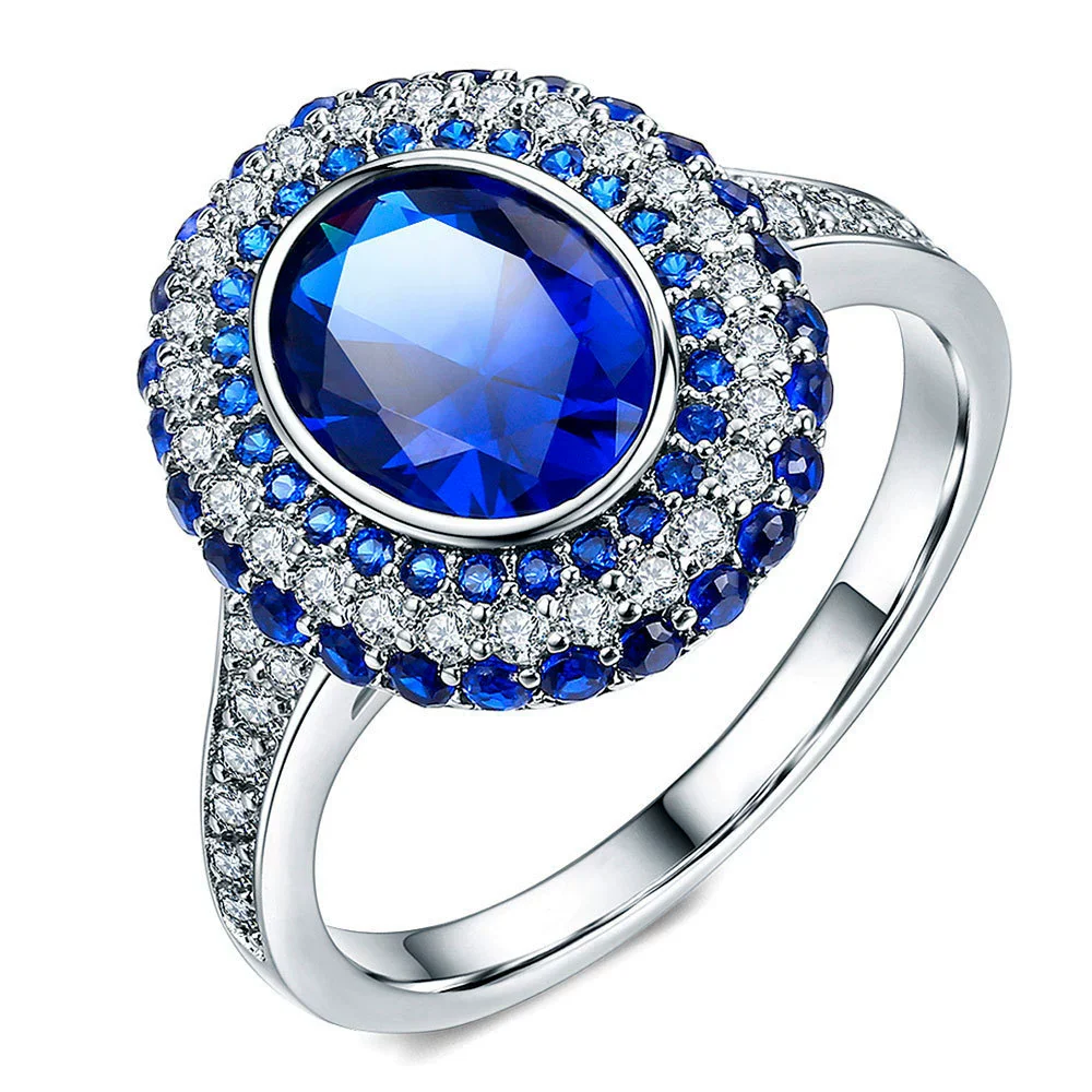 Wholesale Women's Alloy Geometric Ring With Electroplating Treatment - Image 2