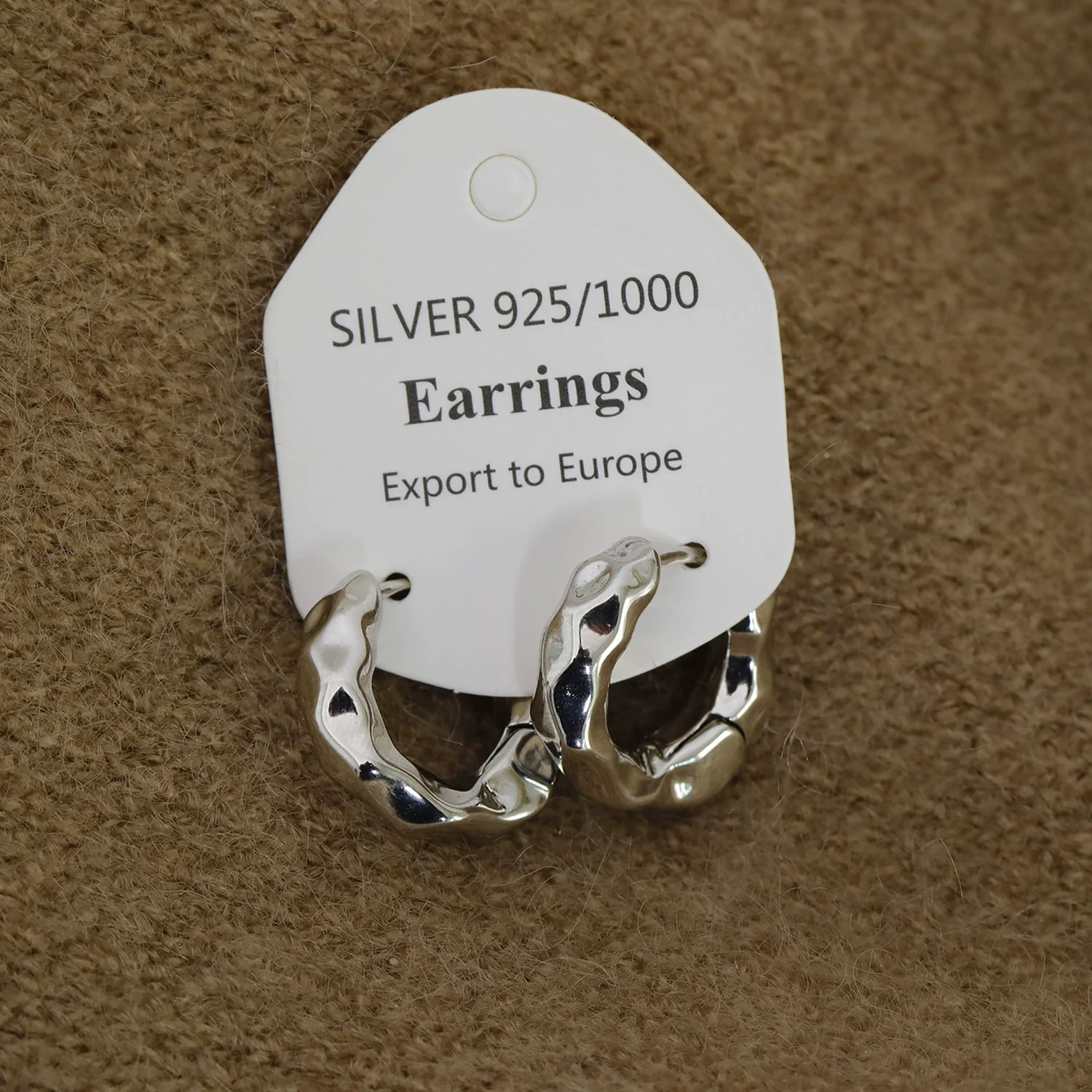 Wholesale Women's Alloy Light Luxury Geometric Irregular Circle Metal Earrings With Electroplating - Image 6