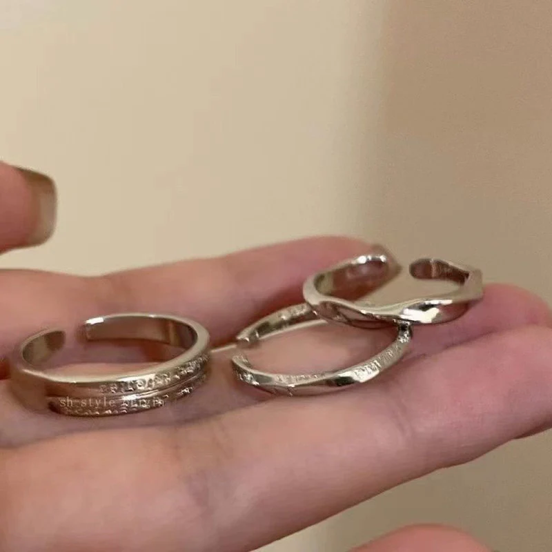 Wholesale Women's Alloy Ring Geometric Style Electroplated