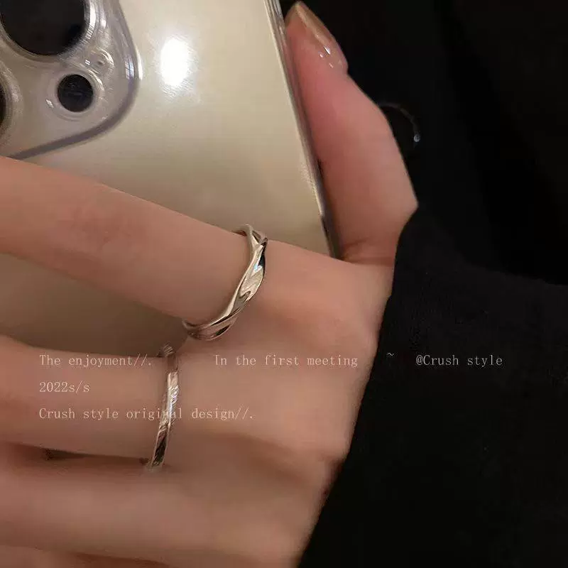 Wholesale Women's Alloy Ring Geometric Style Electroplated - Image 4