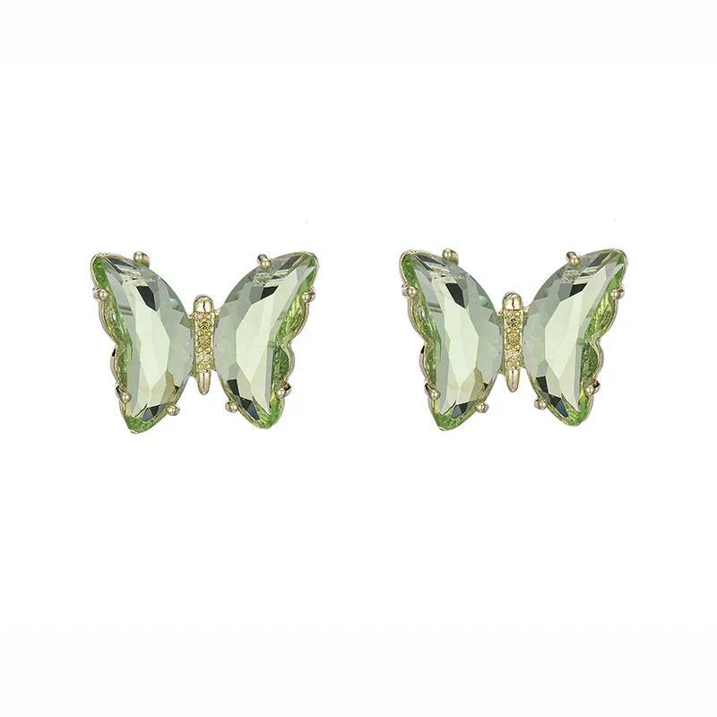 Wholesale Women's Animalpatterned Glass And Crystal Earrings With Copper Design - Image 7