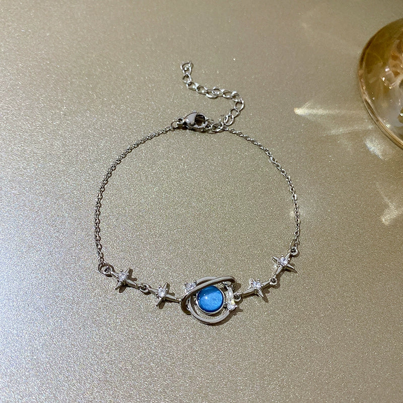 Wholesale Women's Beaded Crystal Copper Bracelet With Geometric Pattern And Electroplating Treatment - Image 9