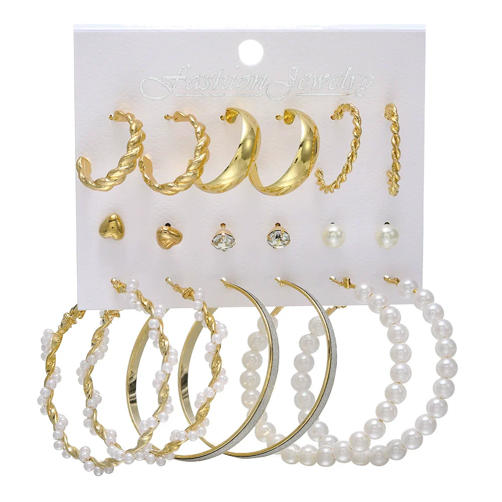Wholesale Women's Cartoon Animal Style Alloy And Stainless Steel Geometric Carved Snake Shaped Butterfly Earrings Set - Image 17