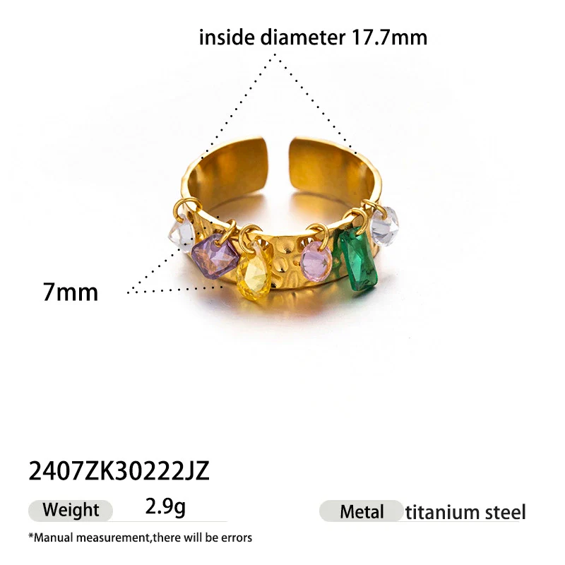 Wholesale Women's Cartoon Character Titanium Steel Electroplated Open Ring Fashion Jewelry - Image 4