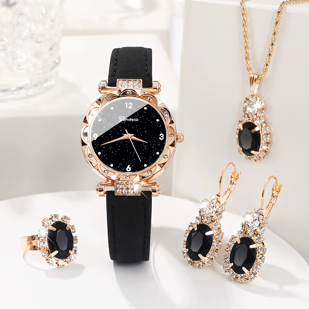 Wholesale Women's Casual Alloy Imitation Leather Belt Quartz Watch With Round Dial