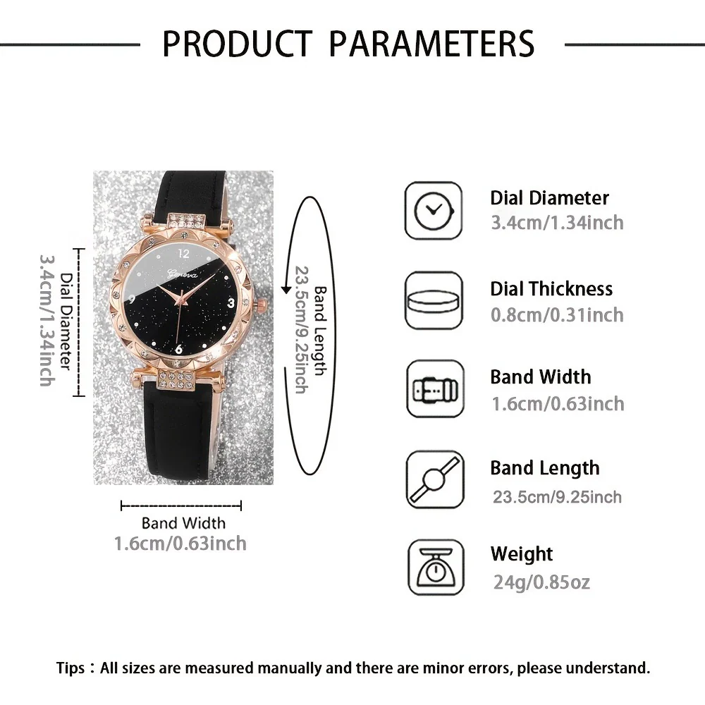 Wholesale Women's Casual Alloy Imitation Leather Belt Quartz Watch With Round Dial - Image 4