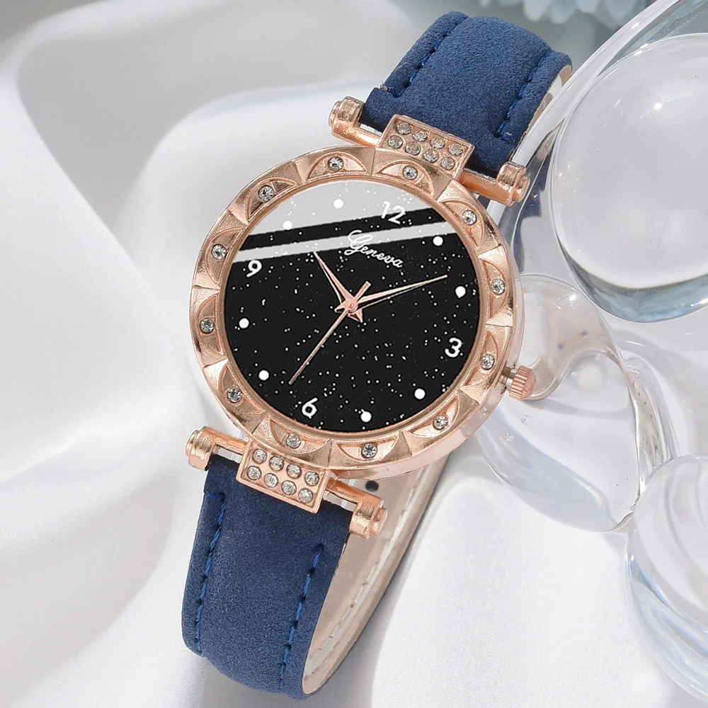 Wholesale Women's Casual Alloy Imitation Leather Belt Quartz Watch With Round Dial - Image 7