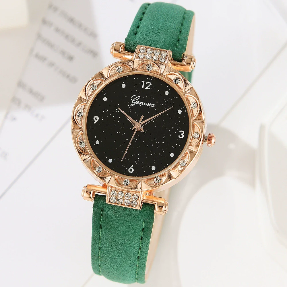Wholesale Women's Casual Alloy Imitation Leather Belt Quartz Watch With Round Dial - Image 8