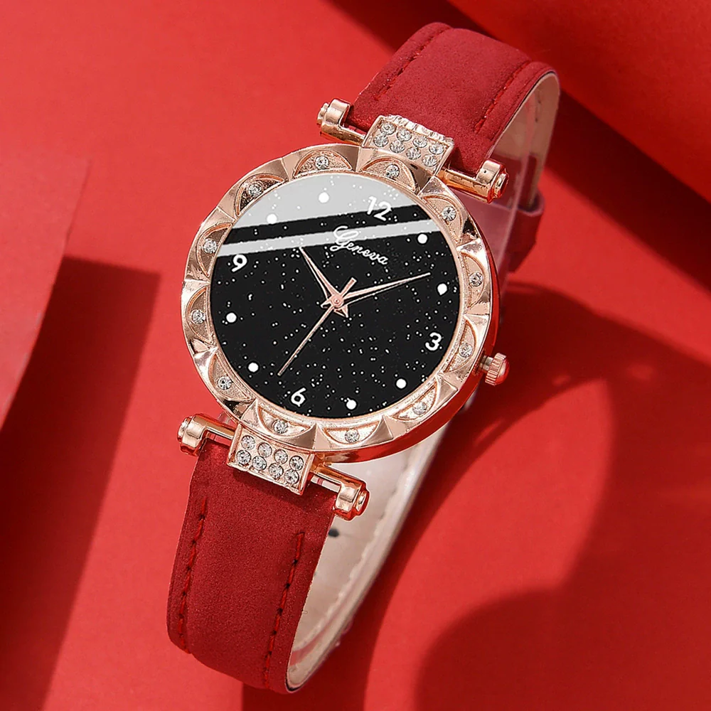 Wholesale Women's Casual Alloy Imitation Leather Belt Quartz Watch With Round Dial - Image 9