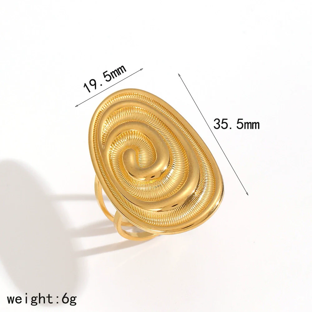 Wholesale Women's Casual Geometric Stainless Steel Earrings With Pvd Furnace Vacuum Real Gold Plating - Image 8