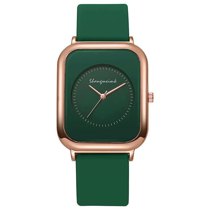 Wholesale Women's Casual Square Fashion Quartz Watches With Alloy Case Silicone Band And Stainless Steel Buckle - Image 14