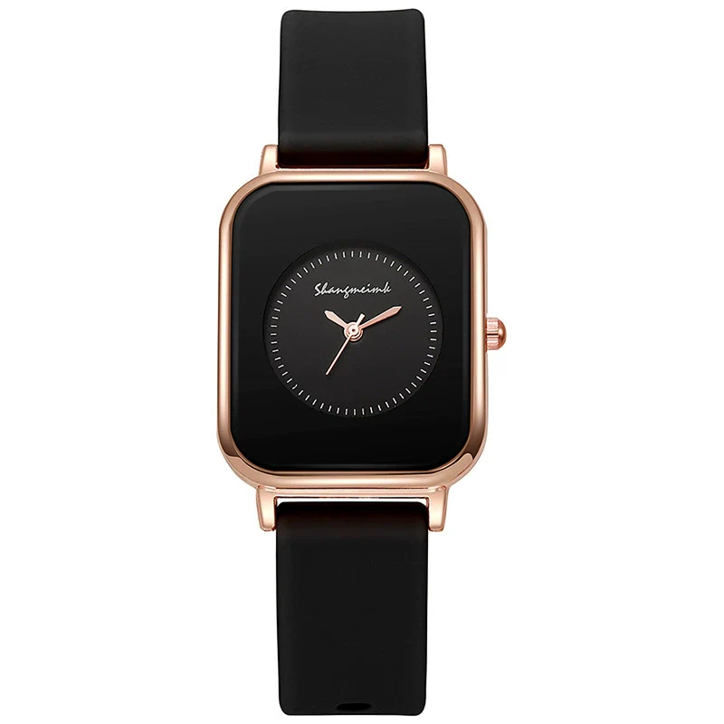 Wholesale Women's Casual Square Fashion Quartz Watches With Alloy Case Silicone Band And Stainless Steel Buckle - Image 7