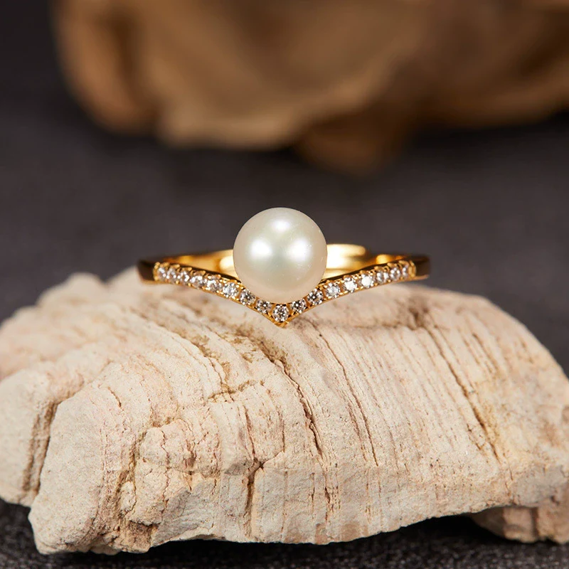 Wholesale Women's Cold Style Light Luxury Niche Design Geometric S925 Sterling Silver And Natural Freshwater Pearl Pendant Necklace Set With Gems - Image 9