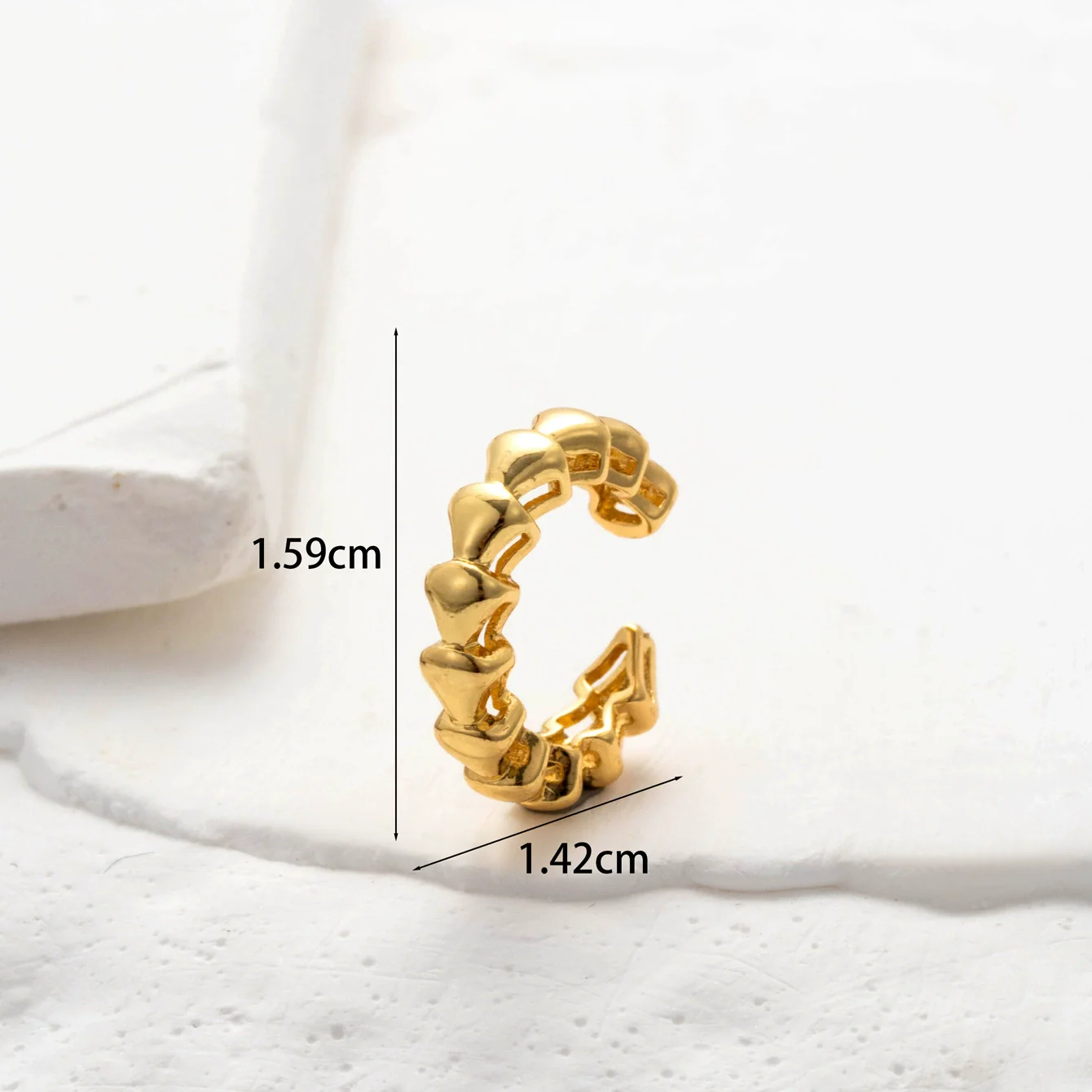 Wholesale Women's Copper Butterfly Cartilage Ear Clip Microinlaid Zircon Geometric Electroplated Fashion Ear Clip - Image 12