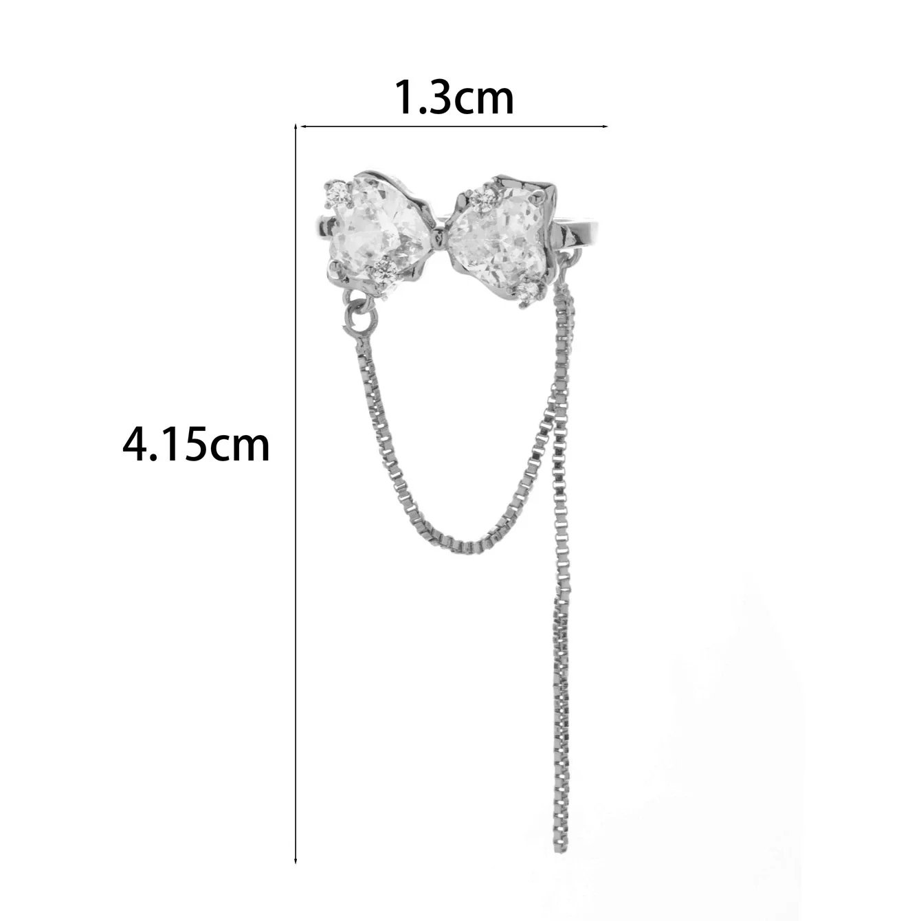 Wholesale Women's Copper Butterfly Cartilage Ear Clip Microinlaid Zircon Geometric Electroplated Fashion Ear Clip - Image 17