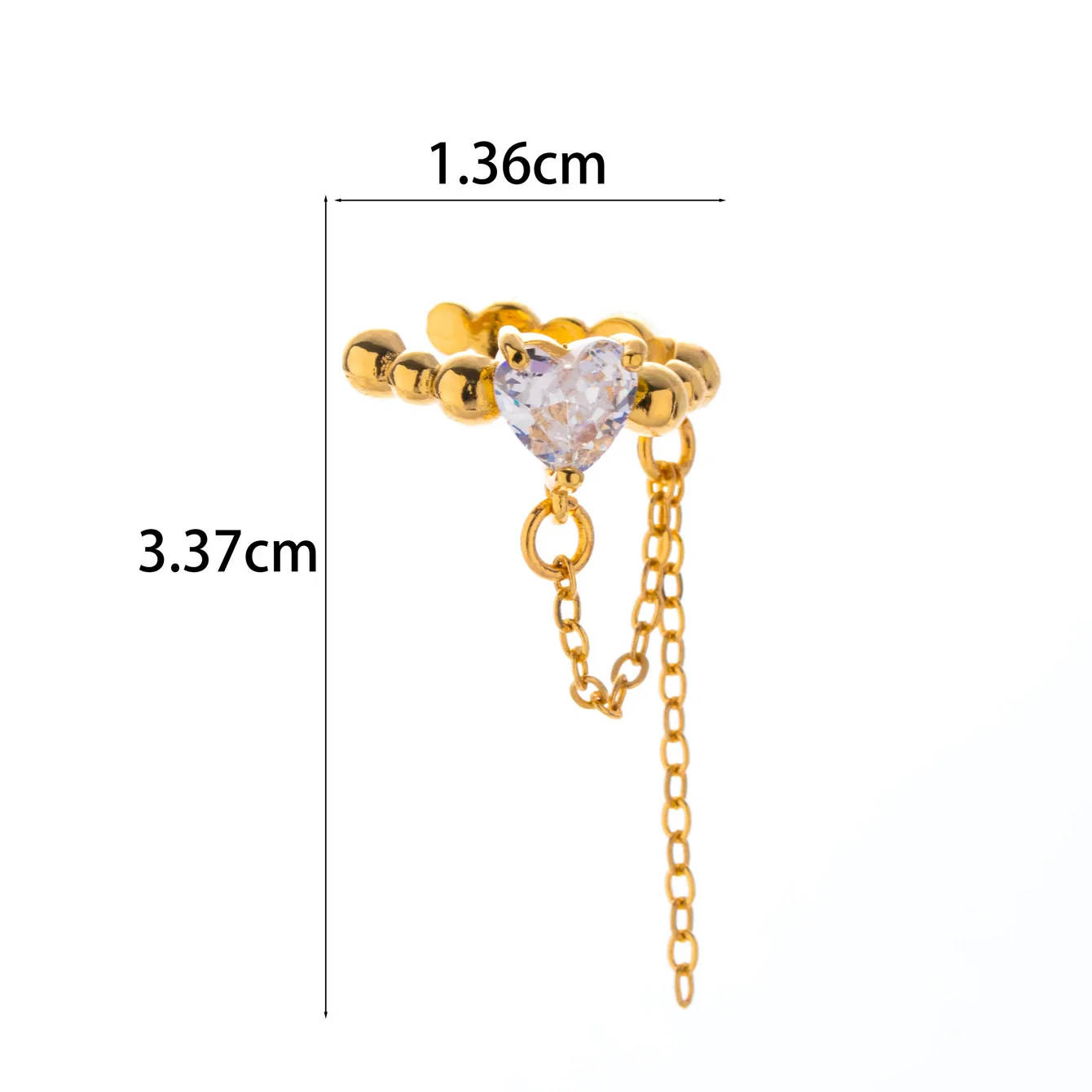Wholesale Women's Copper Butterfly Cartilage Ear Clip Microinlaid Zircon Geometric Electroplated Fashion Ear Clip - Image 20