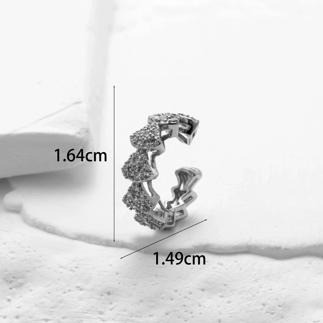 Wholesale Women's Copper Butterfly Cartilage Ear Clip Microinlaid Zircon Geometric Electroplated Fashion Ear Clip - Image 9