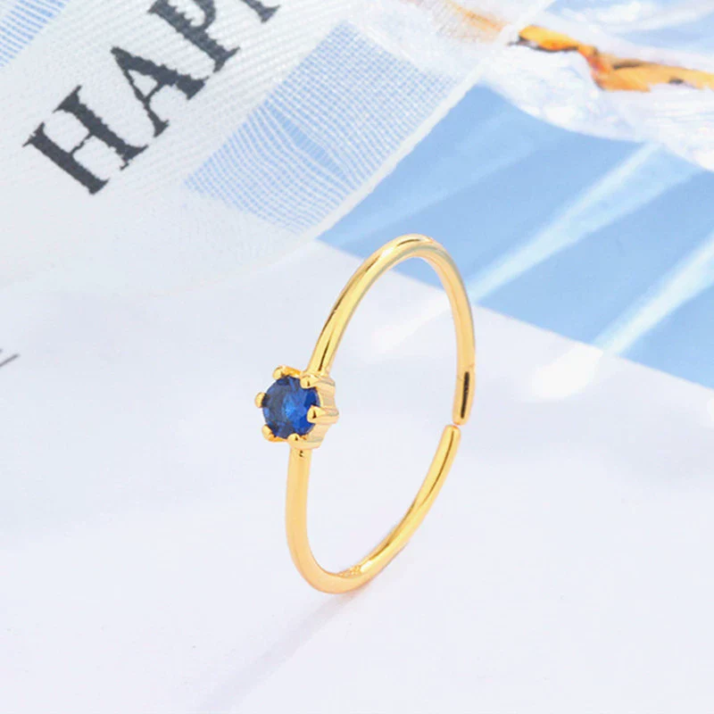 Wholesale Women's Copper Diamondencrusted Zircon Finger Ring Geometric Ins Style Electroplated - Image 3