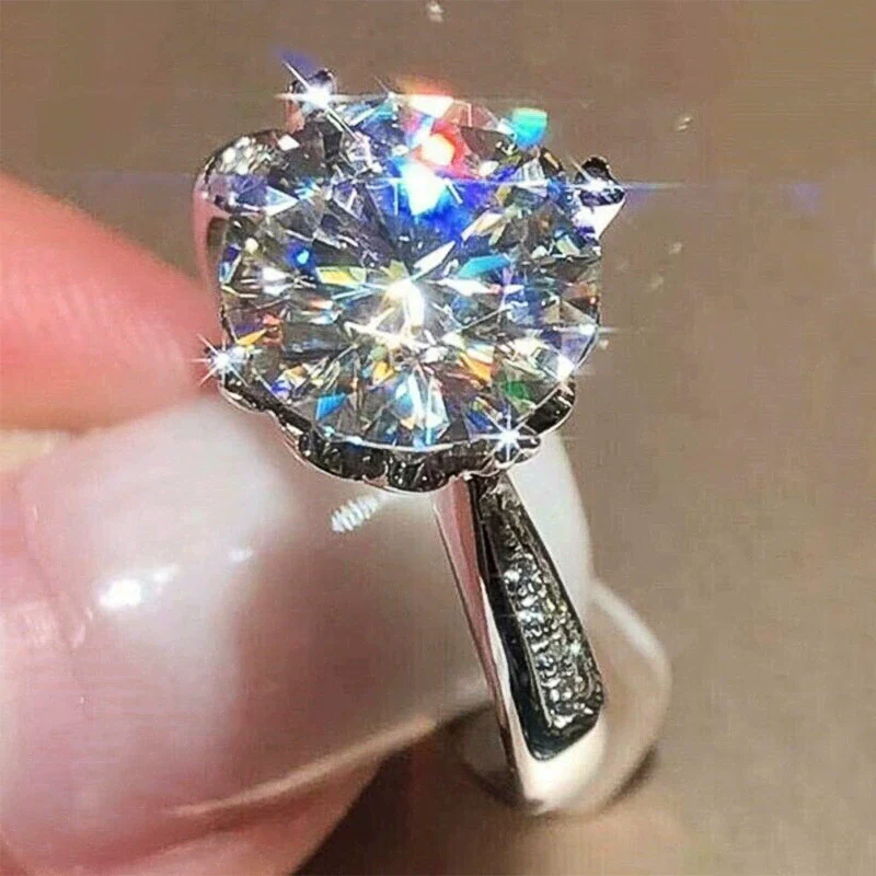 Wholesale Women's Copper Geometric Inlaid Zircon Ring Luxury Jewelry - Image 3