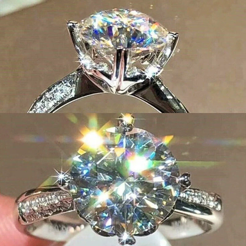 Wholesale Women's Copper Geometric Inlaid Zircon Ring Luxury Jewelry - Image 4