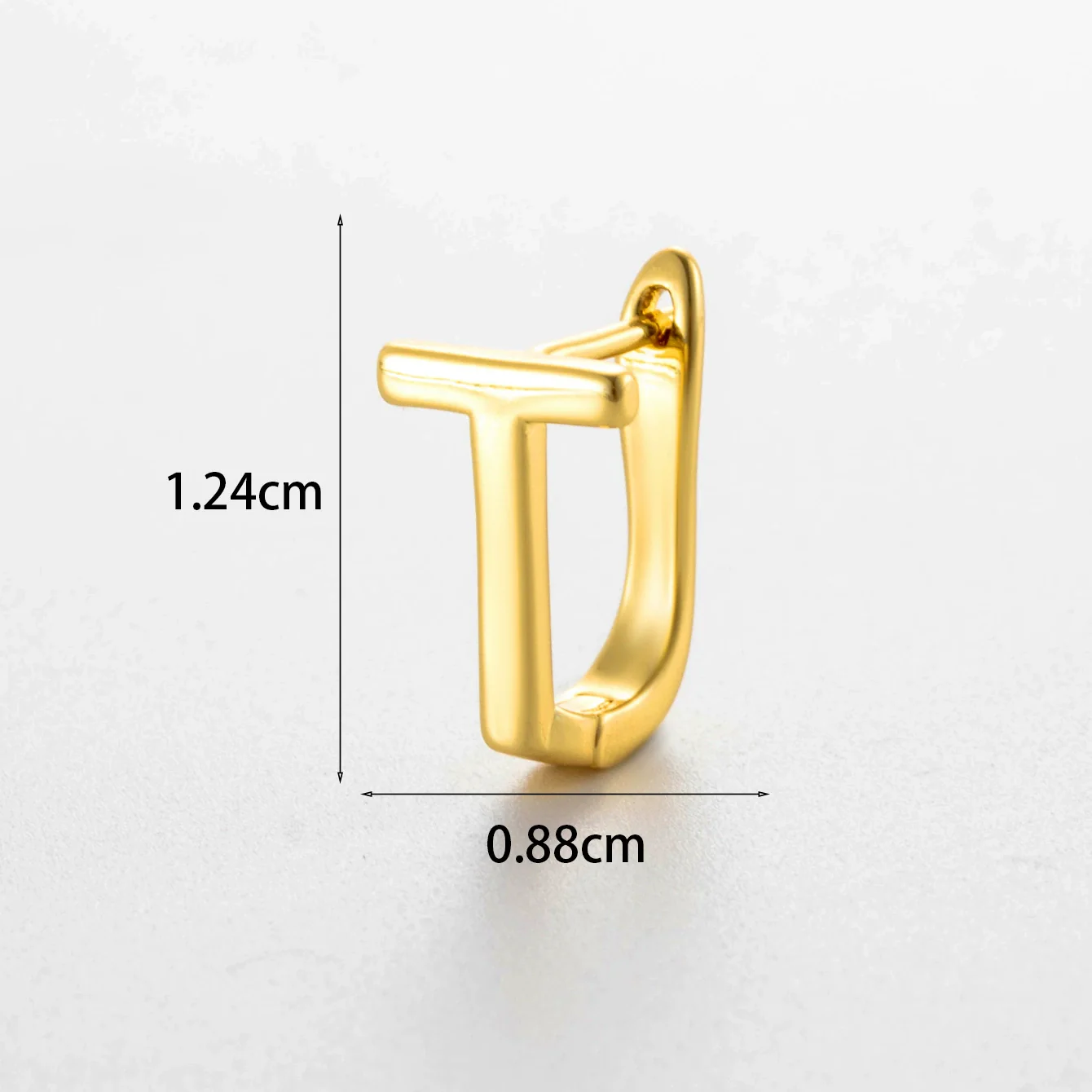 Wholesale Women's Copper Letter Cartilage Earrings Electroplated - Image 25