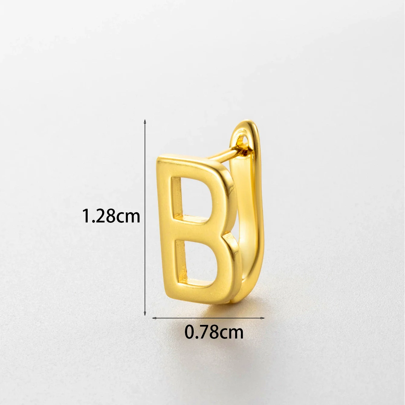 Wholesale Women's Copper Letter Cartilage Earrings Electroplated - Image 7