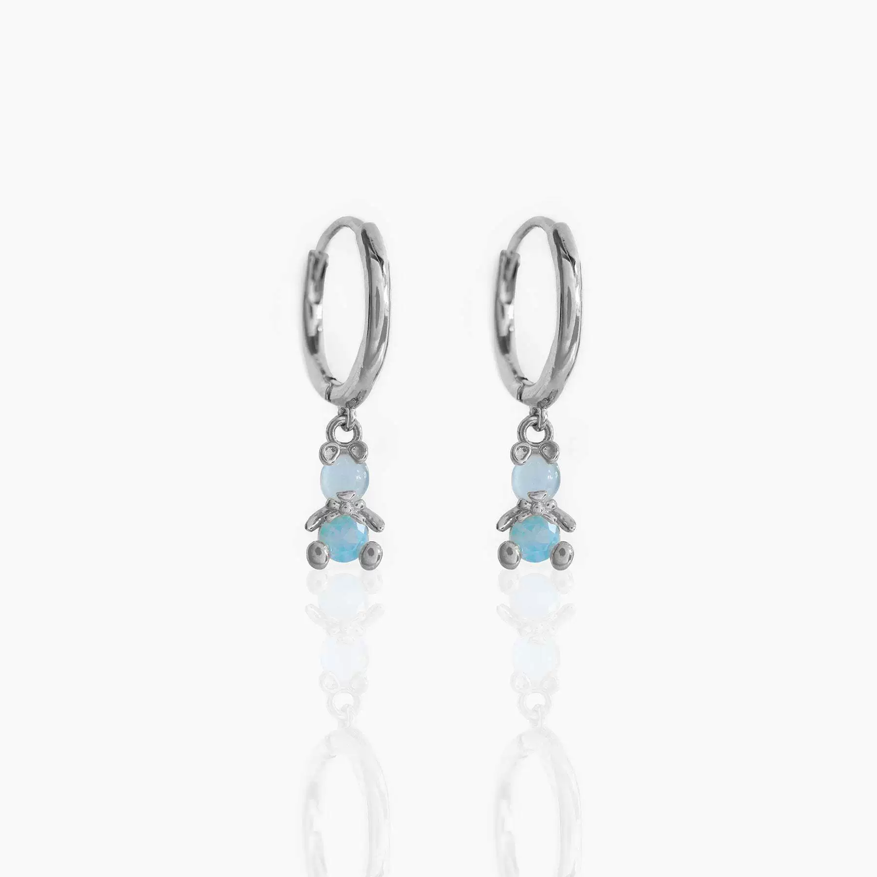 Wholesale Women's Copper Zircon Bear Earrings - Image 7