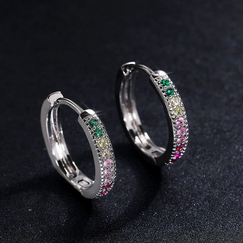 Wholesale Women's Copper Zircon Ushaped Earrings - Image 2