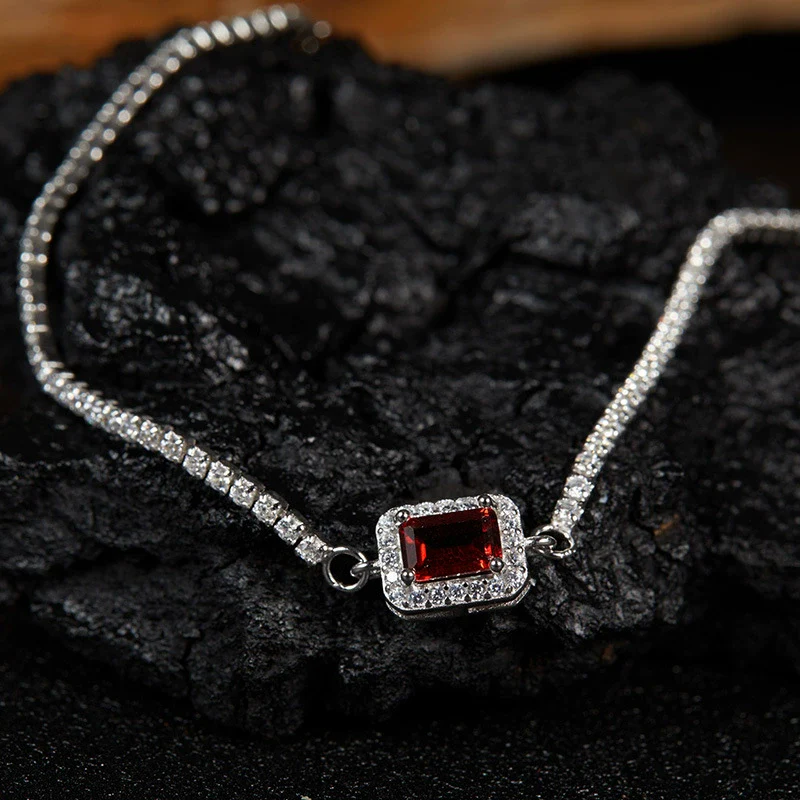 Wholesale Women's Crystal And 925 Sterling Silver Geometric Style Necklace Pendant Set With Gems And Cross Chain - Image 20