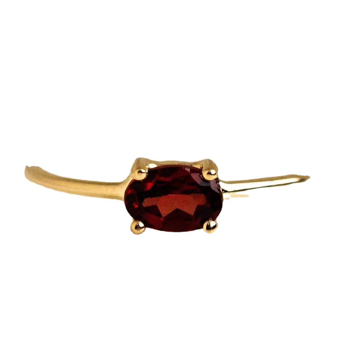 Wholesale Women's Eggshaped Colorful Diamond Zircon Ring Goldplated Brass Jewelry - Image 5