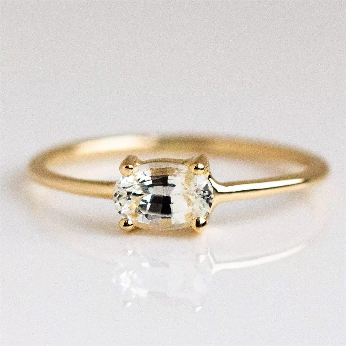 Wholesale Women's Eggshaped Colorful Diamond Zircon Ring Goldplated Brass Jewelry - Image 6